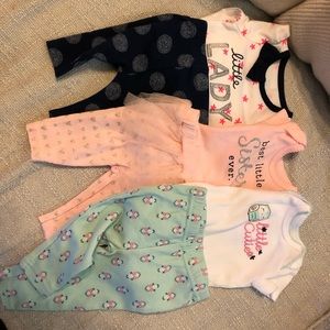 Gently used baby girl clothes.